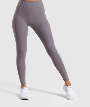 Gymshark Solo Leggings - Slate Lavender