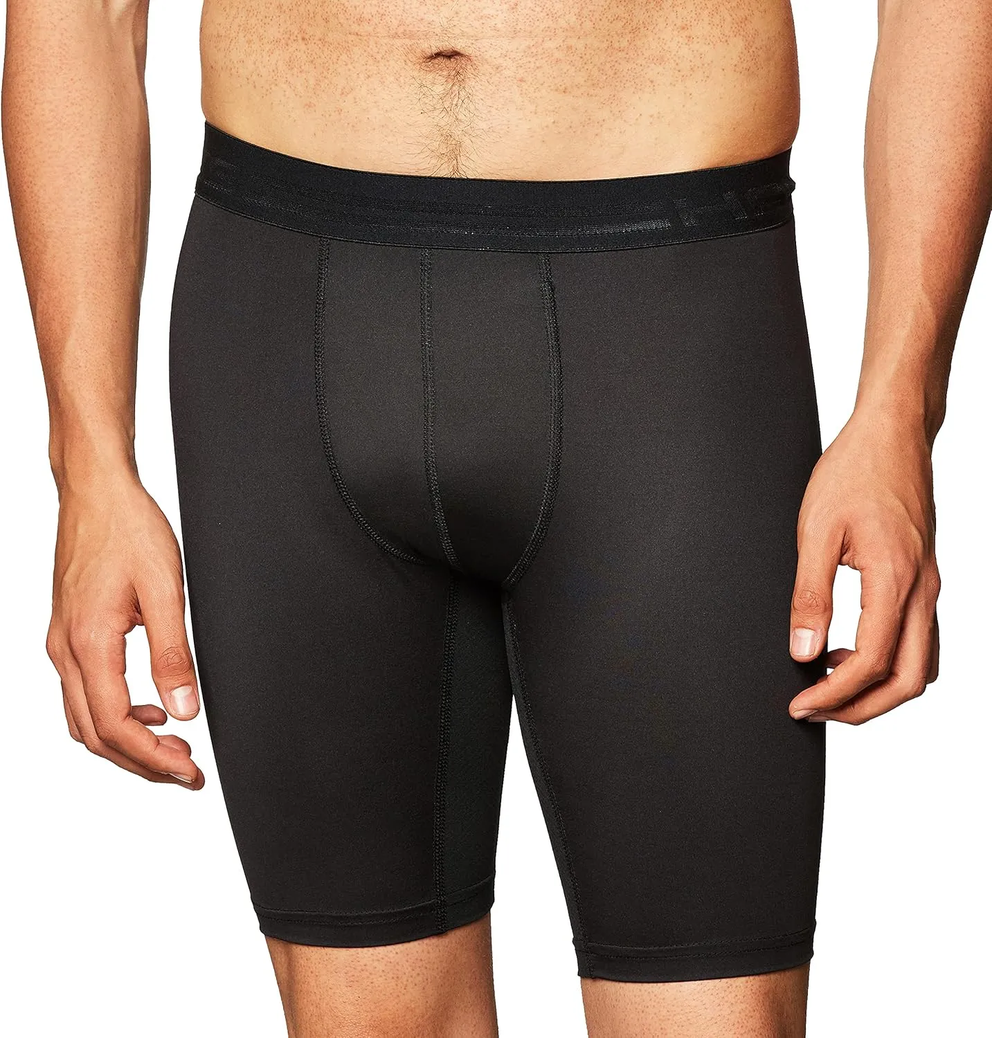 Hanes Sport Men's Compression Shorts, Men's Performance Compression Shorts, Men's Athletic Shorts, Gym Shorts for Men, 9"