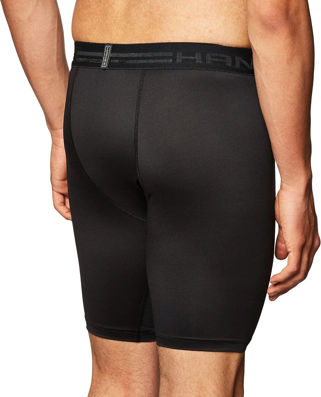 Hanes Sport Men's Compression Shorts, Men's Performance Compression Shorts, Men's Athletic Shorts, Gym Shorts for Men, 9"