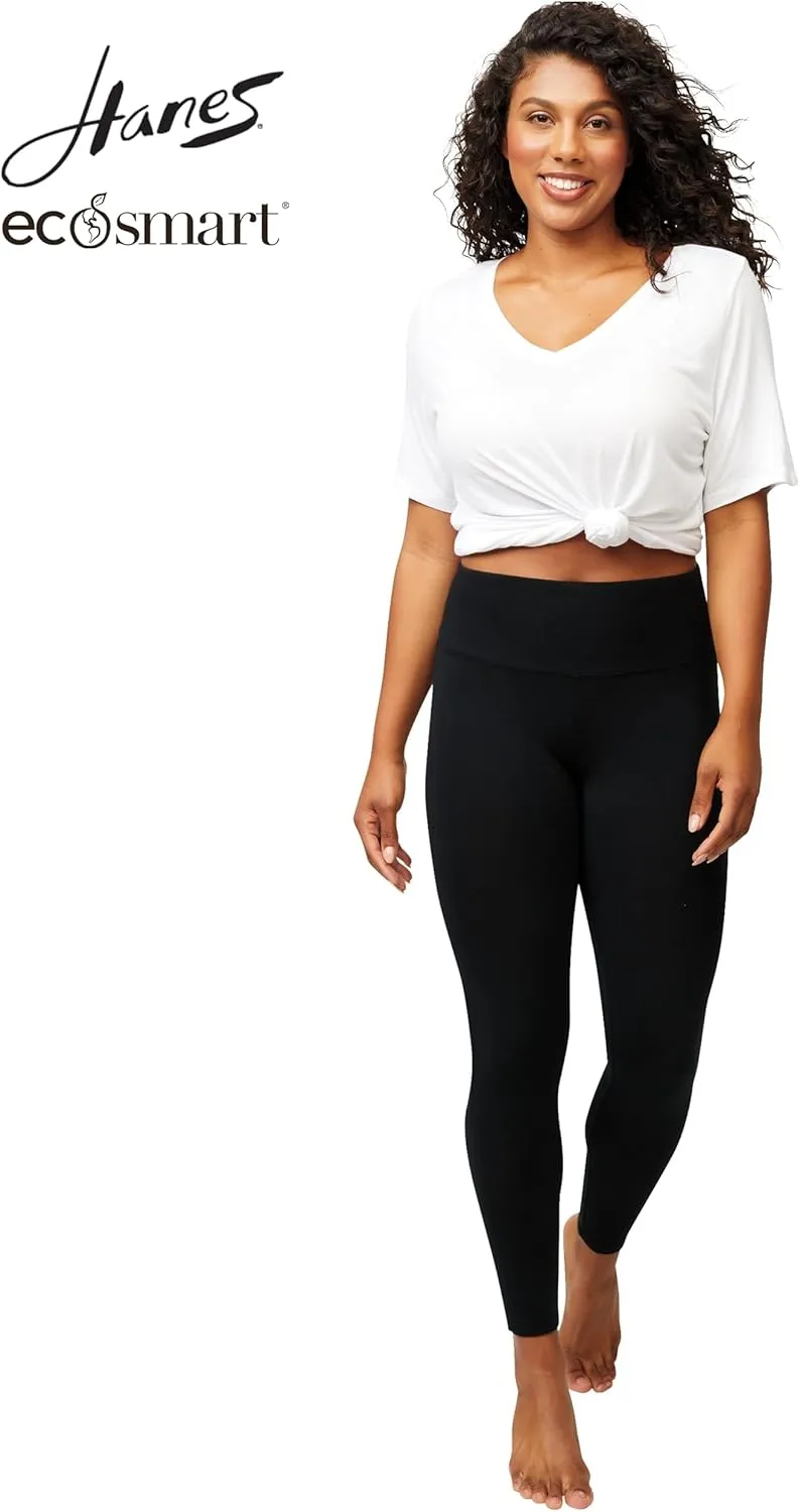 Hanes Women's EcoSmart High Waist Leggings