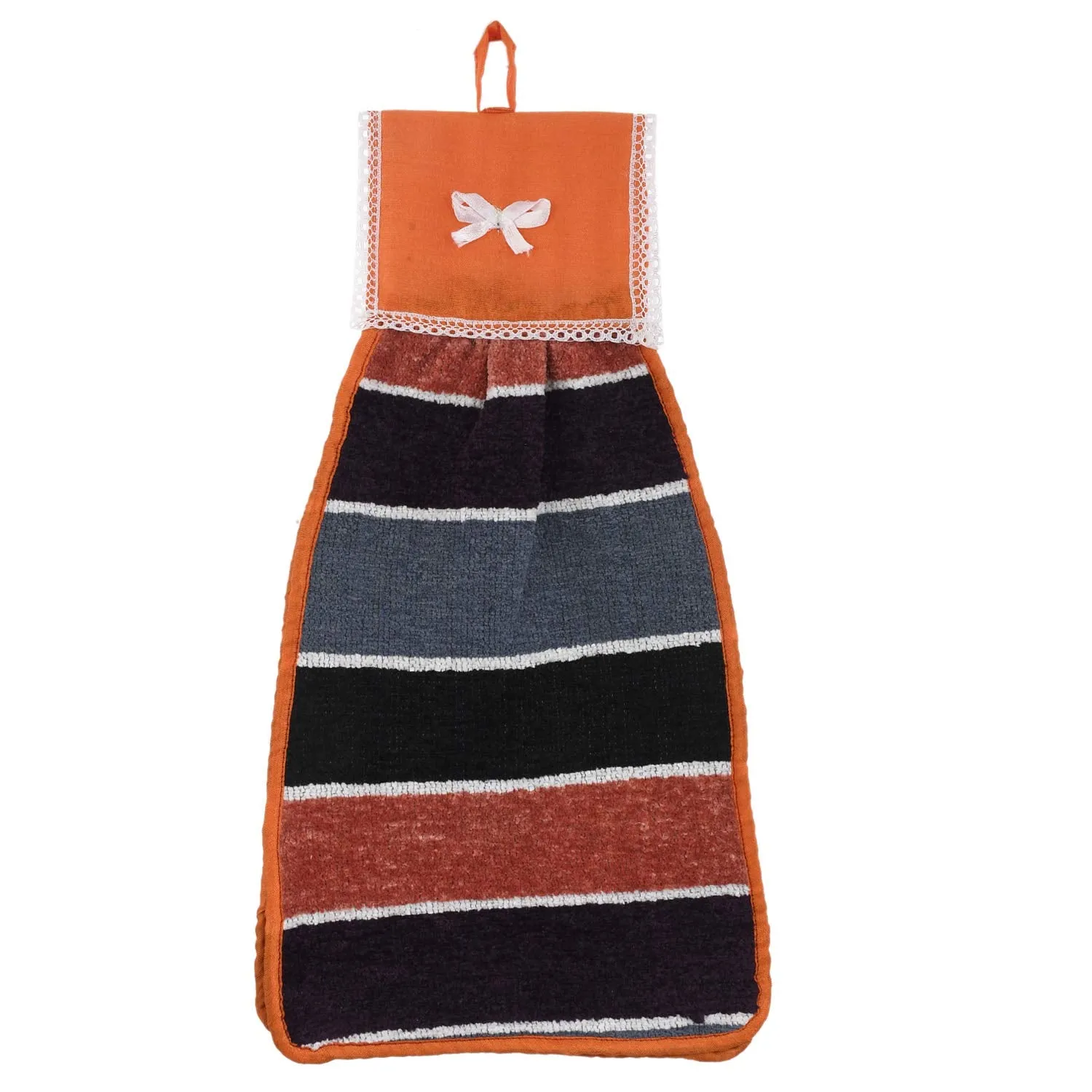 Heart Home Hanging Cotton 4 Pieces Cotton Washbasin Napkin/Hand Towel for Kitchen and Bathroom (Multi) HEART328