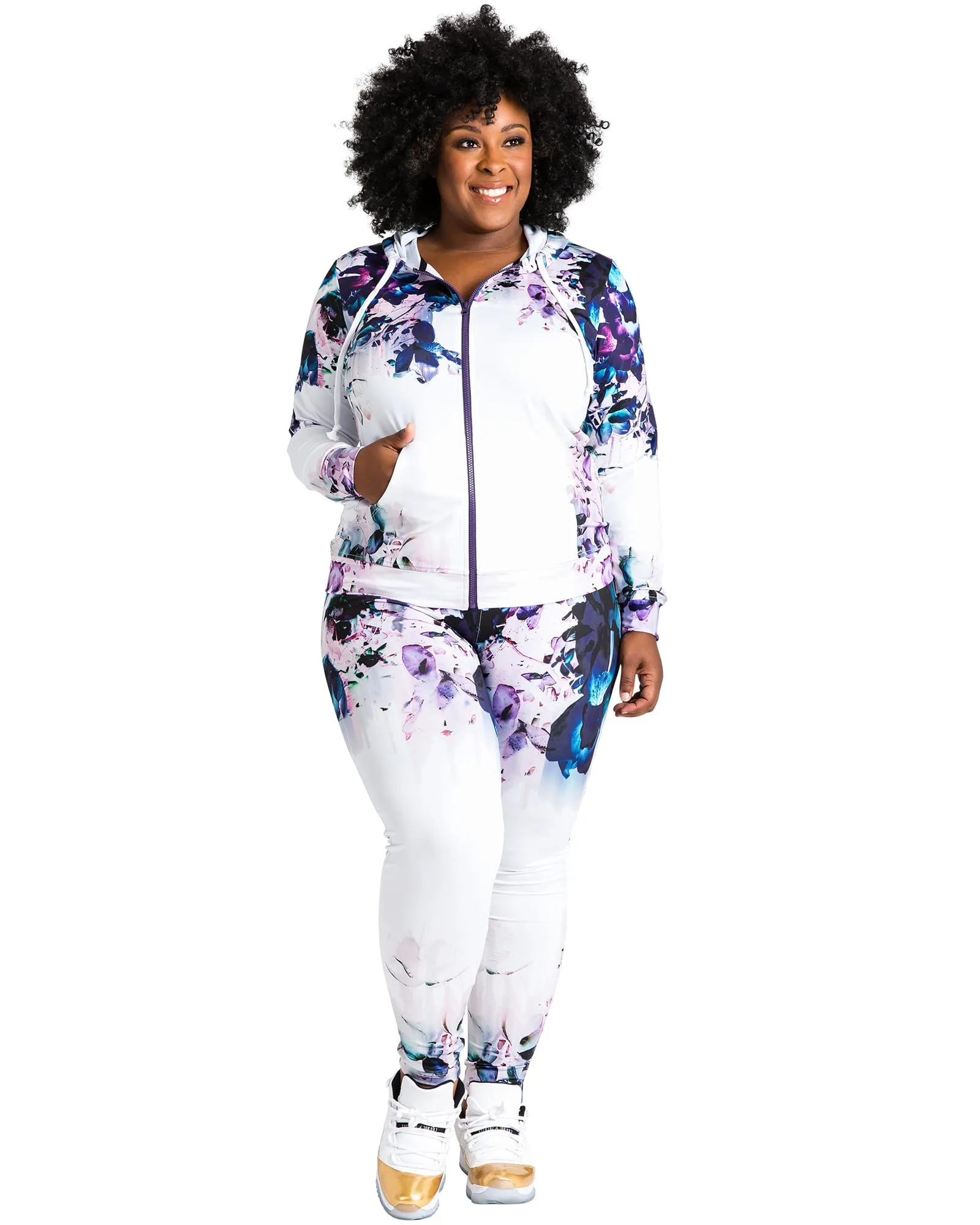 Heather Floral Print Legging | Multicolored
