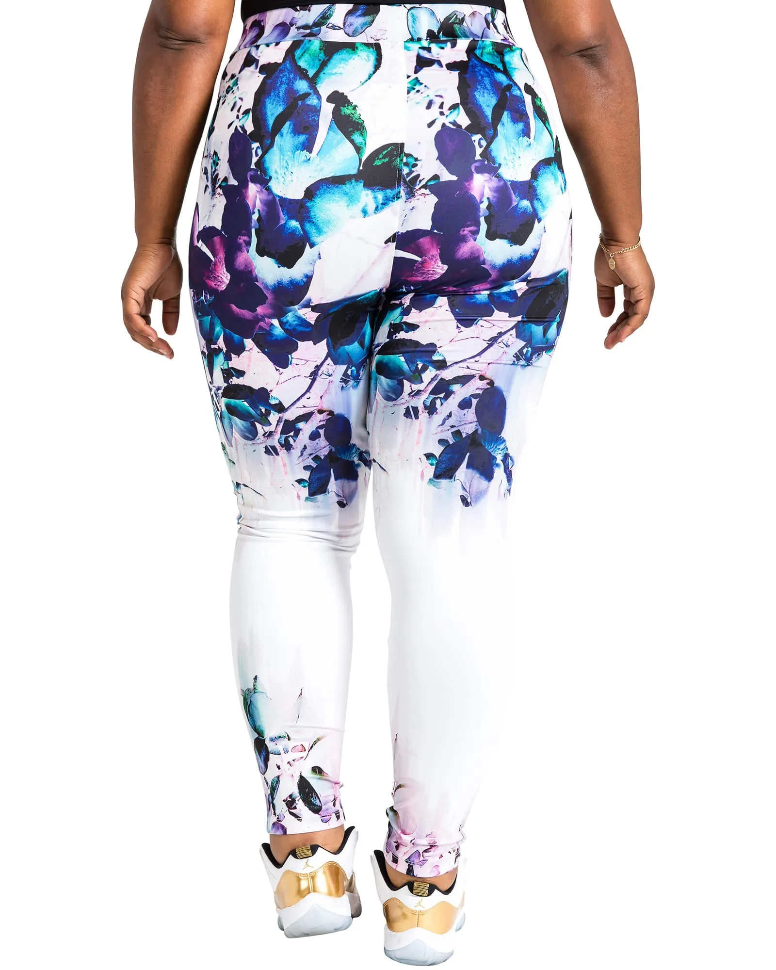 Heather Floral Print Legging | Multicolored