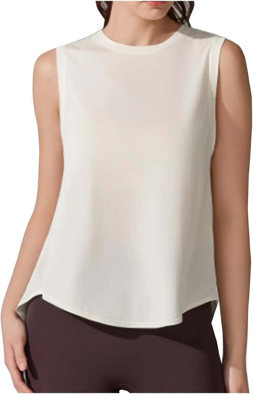 HGps8w Quick Dry Workout Tank Tops for Women Loose 2025 Summer Sleeveless Casual Running Vest Athletic Gym Yoga Tee Shirts