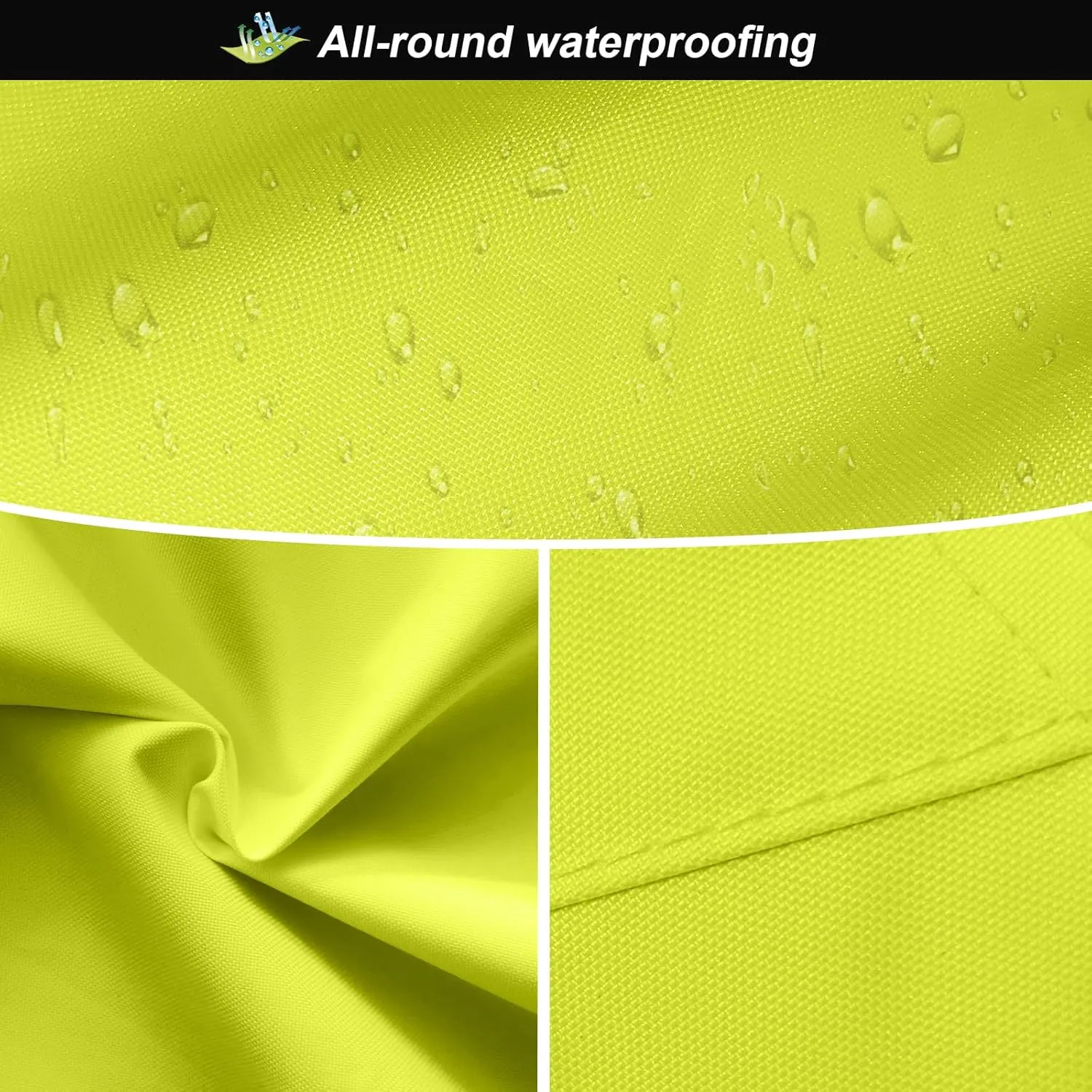 Hi Vis Rain Jacket Rain Suits for Men, High Visibility Waterproof Rain Coat with Hood, Class 3 Lightweight High Vis Rain Gear for Outdoor Activities& Safety Work, Men Women, Yellow T, L-XL