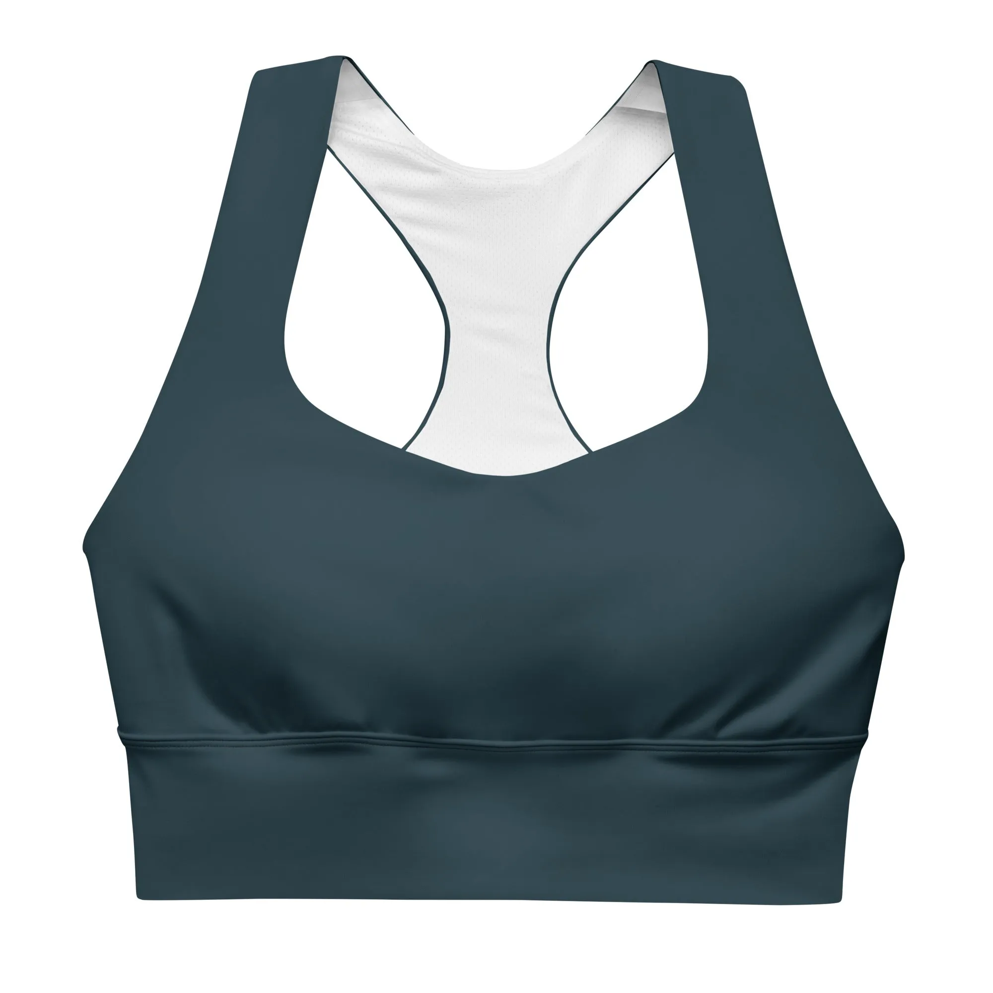 High-Impact Racerback Sports Bra -Seychelles Blue