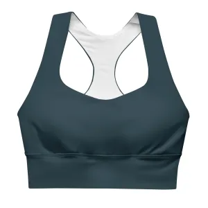 High-Impact Racerback Sports Bra -Seychelles Blue