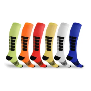 High-Length Compression Athletic Socks – Colorful and Supportive