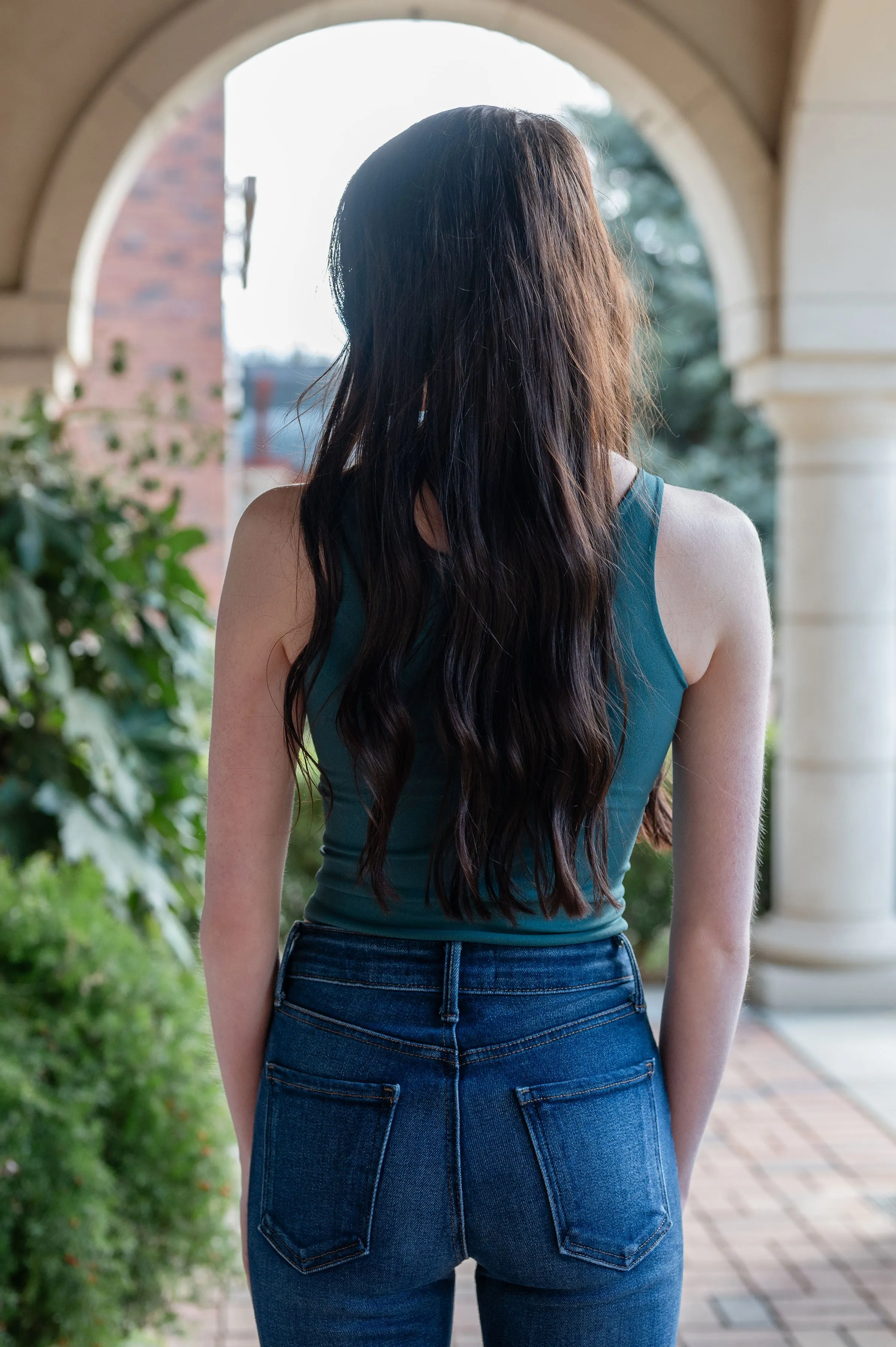 High Neck Crop Sports Tank