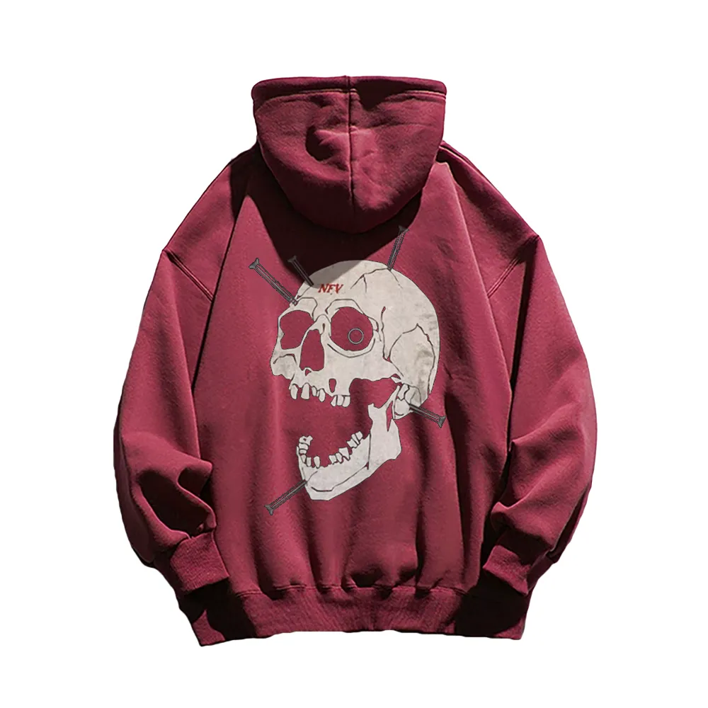 High Street Bold Skull Graphic Hoodie