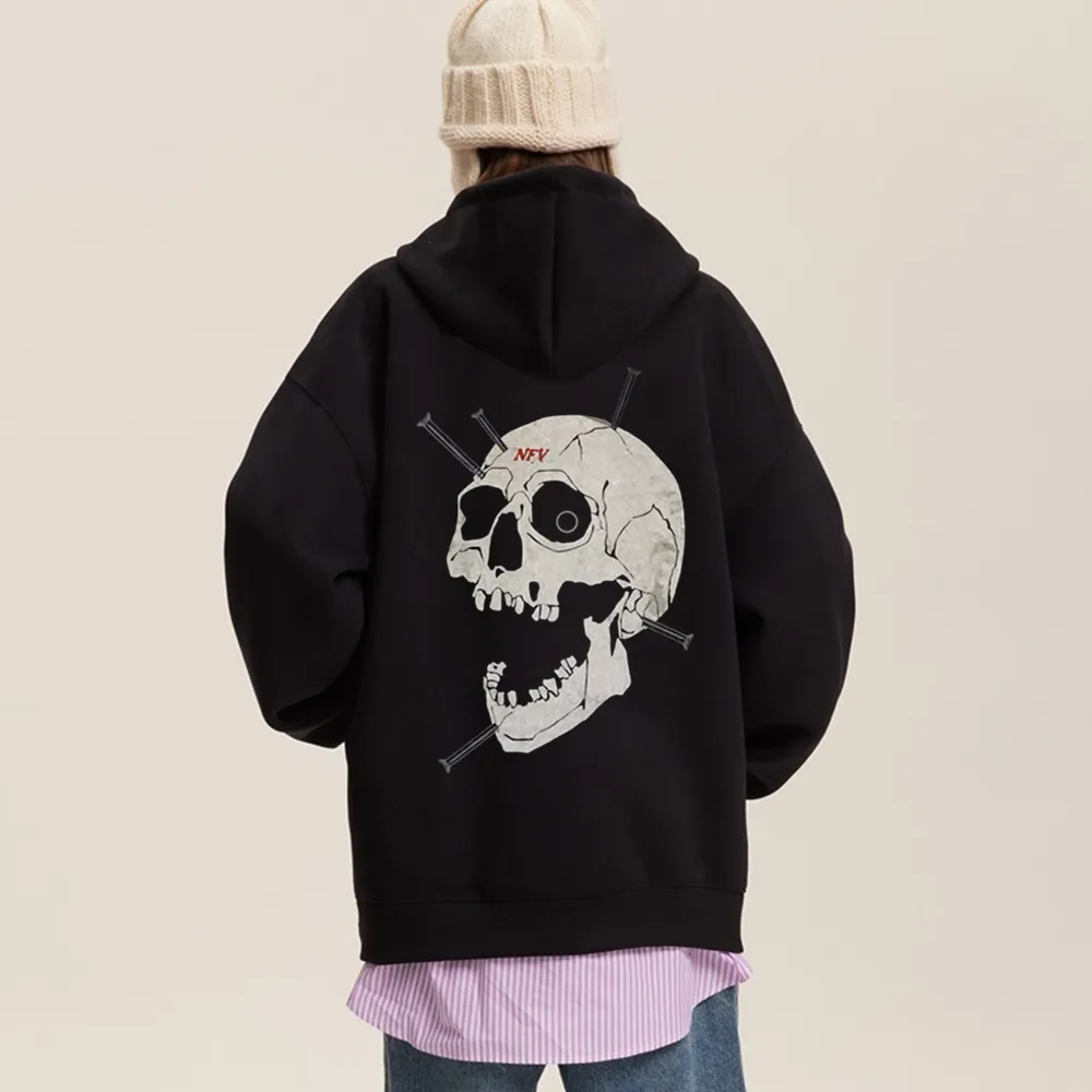 High Street Bold Skull Graphic Hoodie