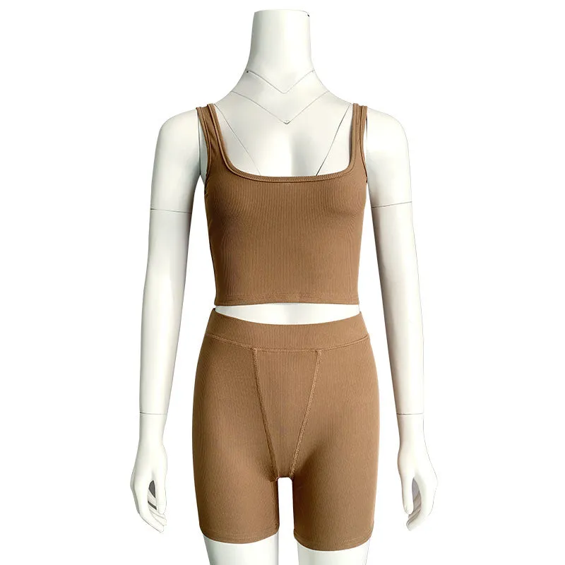 High Stretch Solid Color Yoga Set