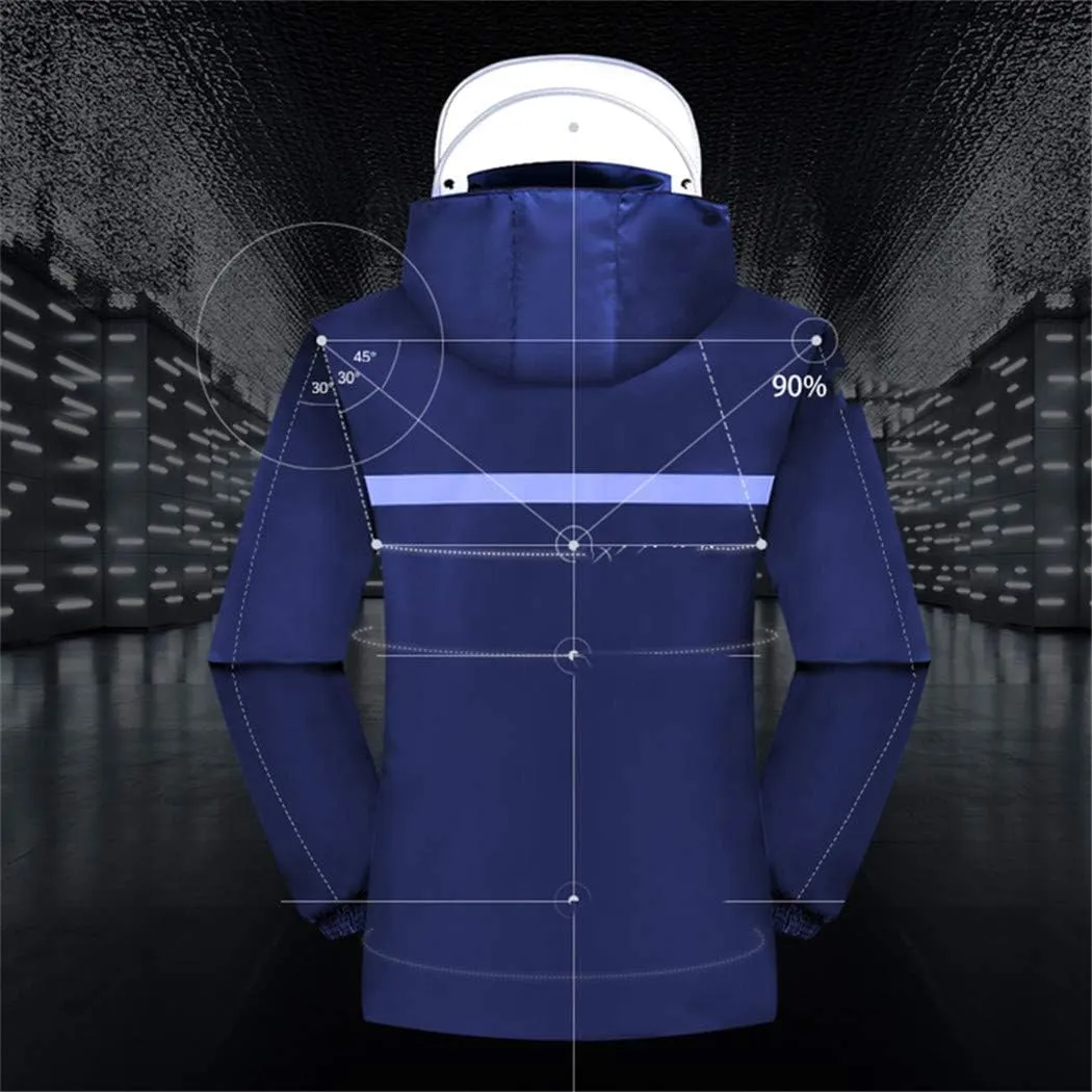 Hiking Reflective Raincoat Motorcycle Raincoat Men Poncho Rain Jackets