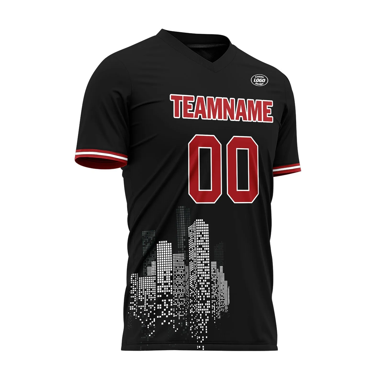 Holiday Gifts,Custom Black Soccer Sets Jersey Personalized SCJ101-D28025
