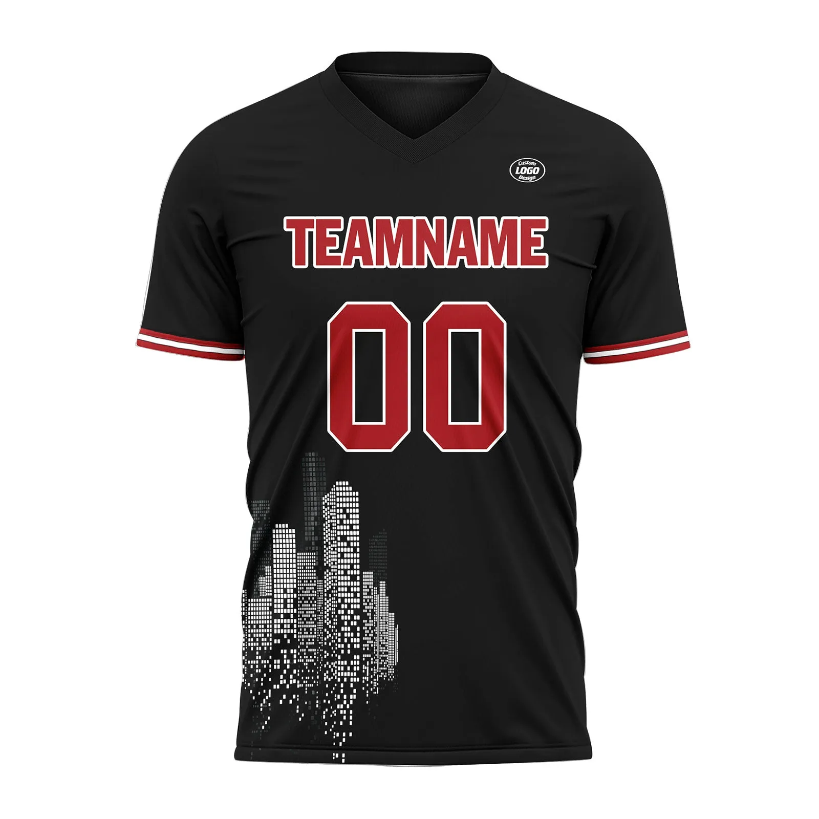 Holiday Gifts,Custom Black Soccer Sets Jersey Personalized SCJ101-D28025