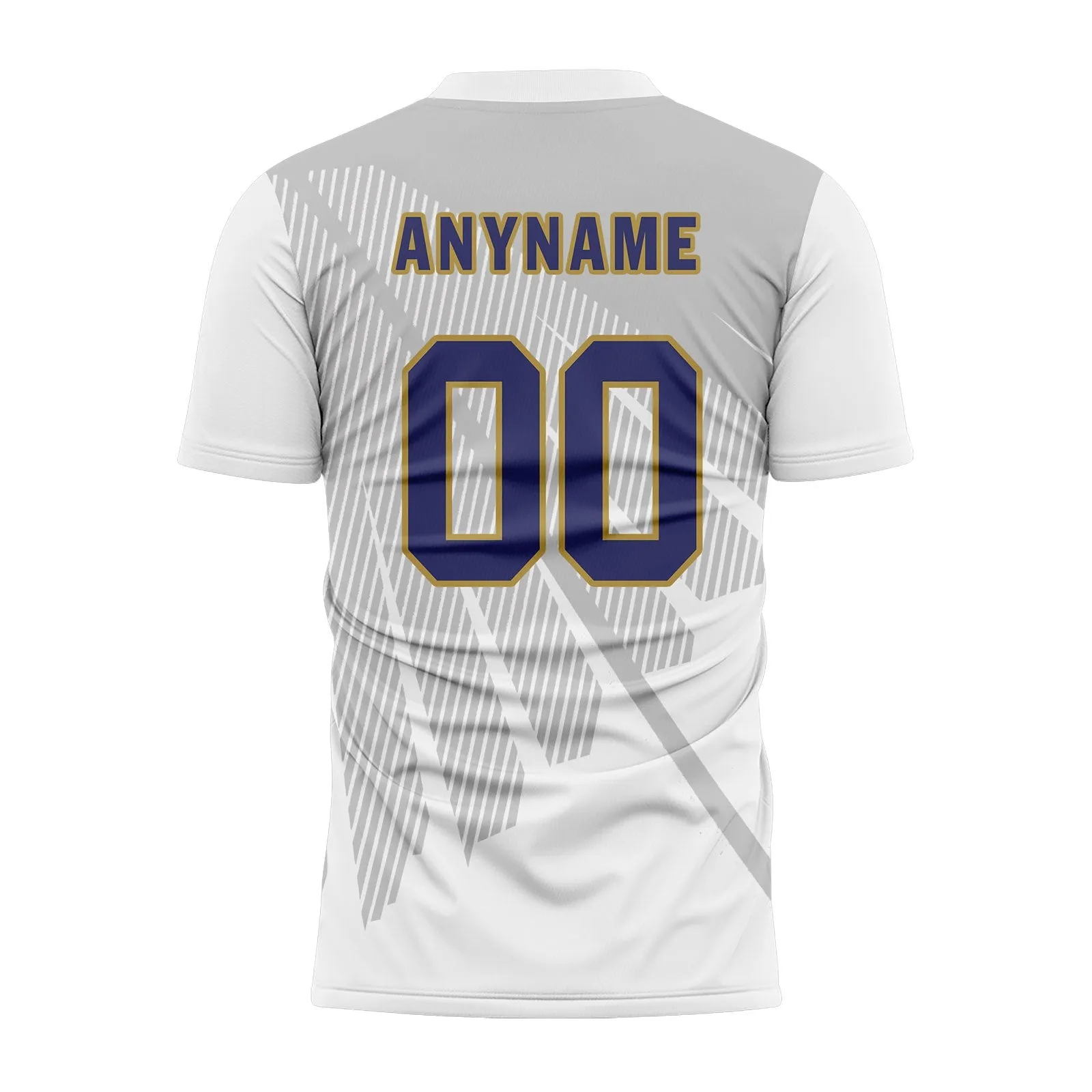Holiday Gifts,Custom Gray White Soccer Sets Jersey Personalized SCJ101-D28042