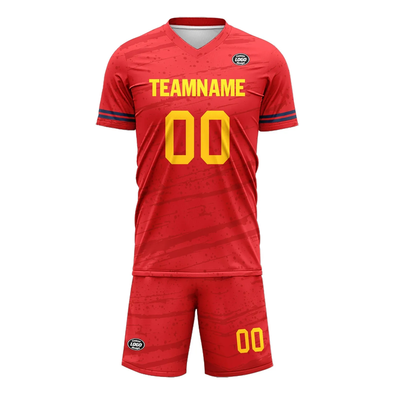 Holiday Gifts,Custom Red Soccer Sets Jersey Personalized SCJ101-D28021