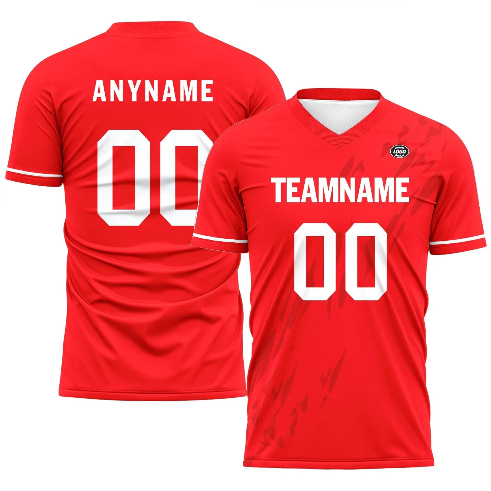 Holiday Gifts,Custom Red Soccer Sets Jersey Personalized SCJ101-D28023