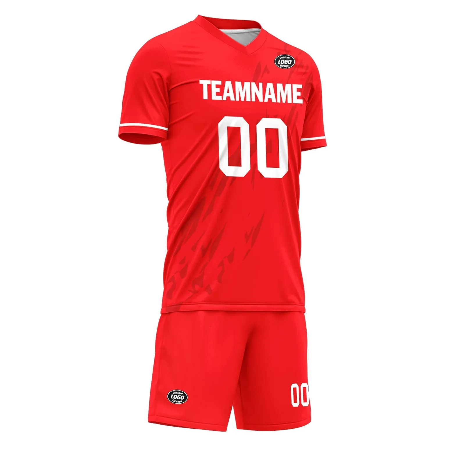 Holiday Gifts,Custom Red Soccer Sets Jersey Personalized SCJ101-D28023