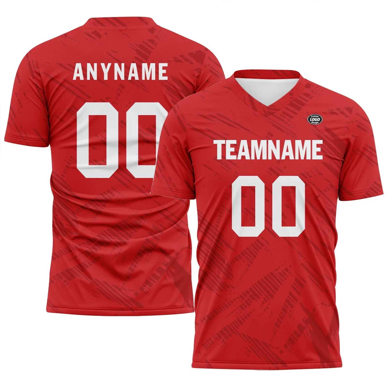 Holiday Gifts,Custom Red Soccer Sets Jersey Personalized SCJ101-D28028