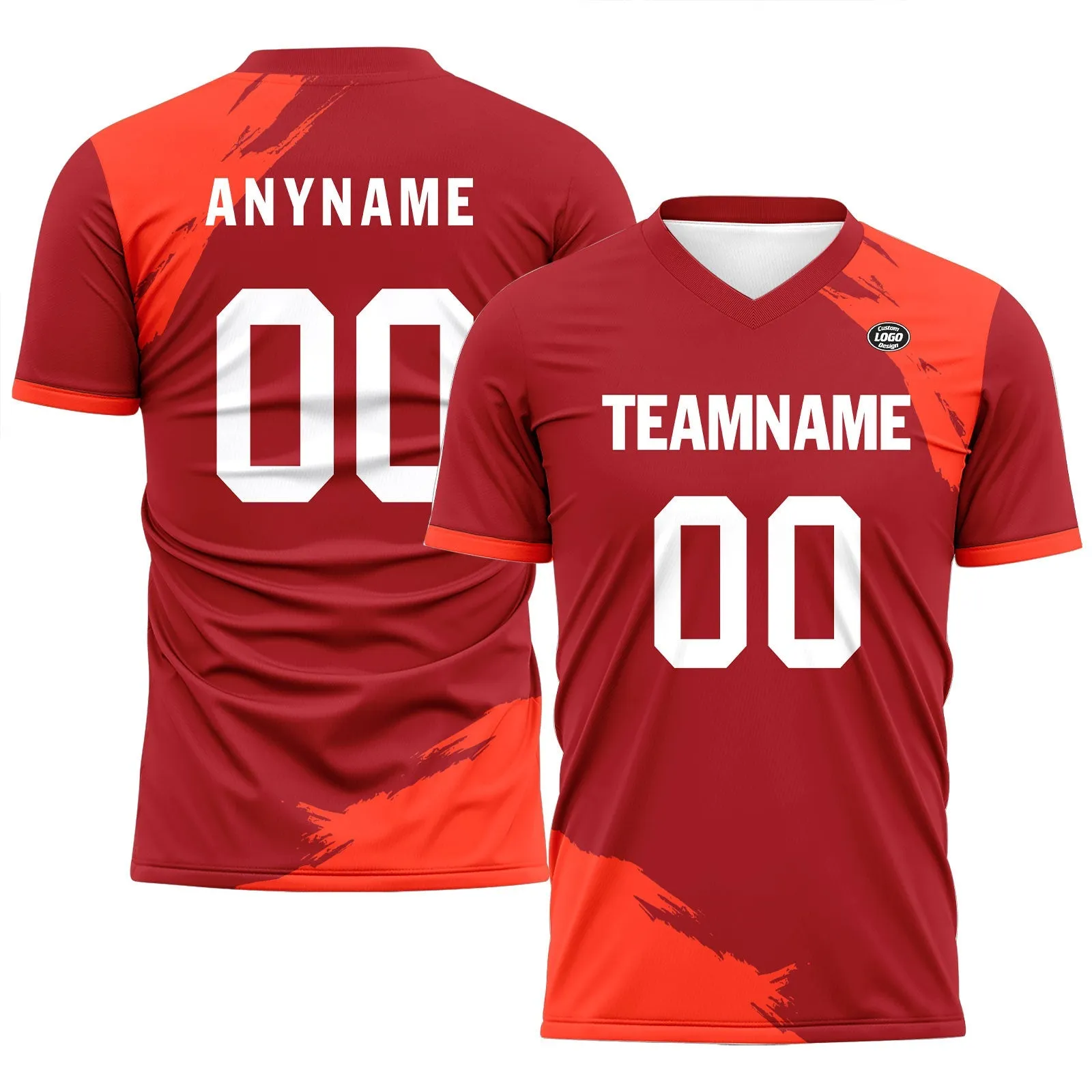 Holiday Gifts,Custom Red Soccer Sets Jersey Personalized SCJ101-D28031