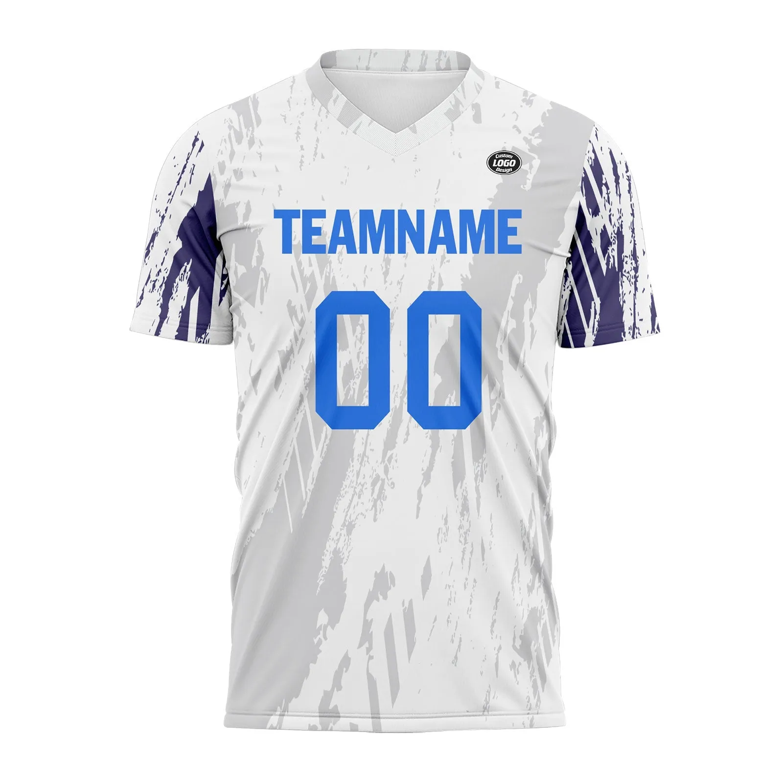Holiday Gifts,Custom White Gray Soccer Sets Jersey Personalized SCJ101-D28043