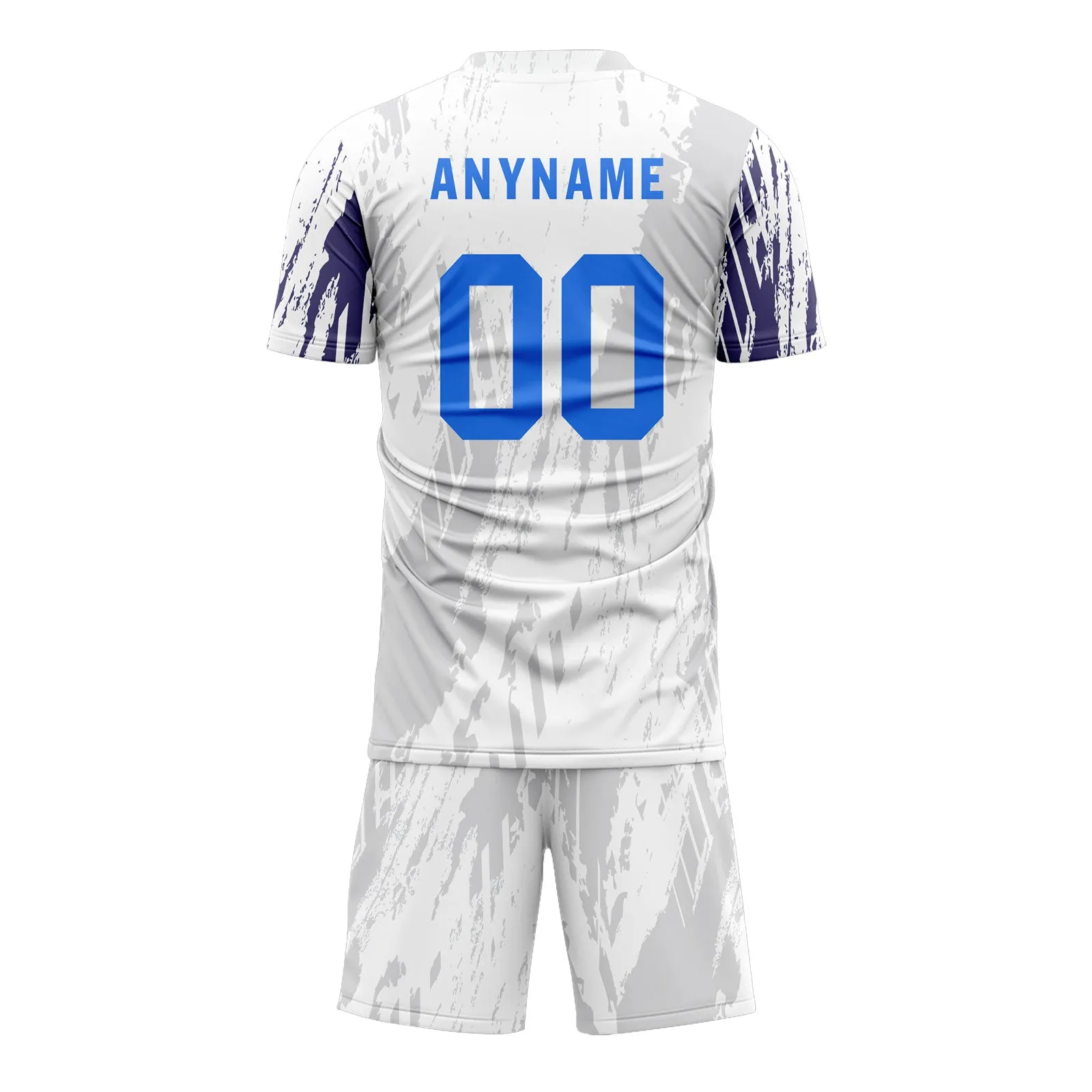 Holiday Gifts,Custom White Gray Soccer Sets Jersey Personalized SCJ101-D28043