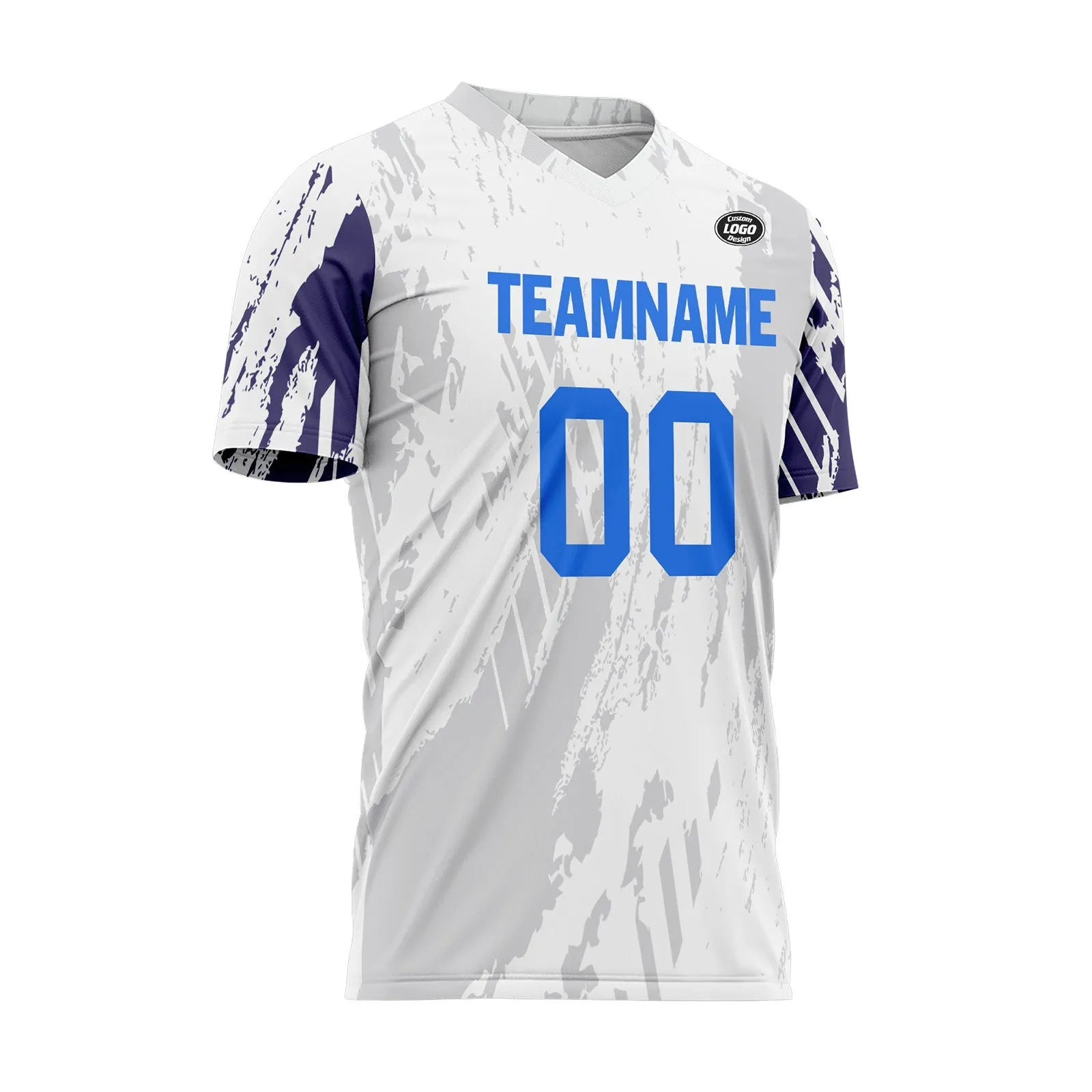 Holiday Gifts,Custom White Gray Soccer Sets Jersey Personalized SCJ101-D28043