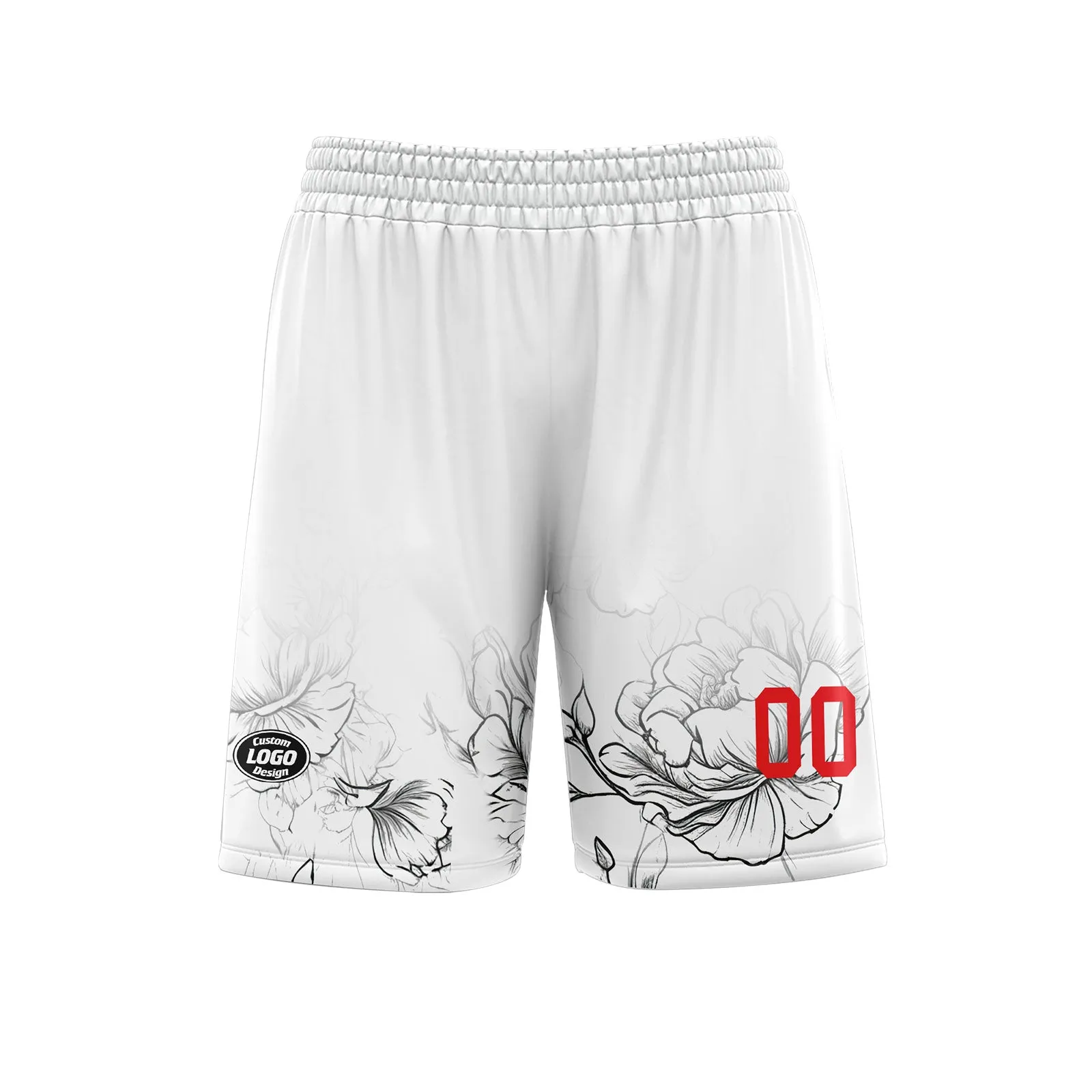 Holiday Gifts,Custom White Red Soccer Sets Jersey Personalized SCJ101-D28030
