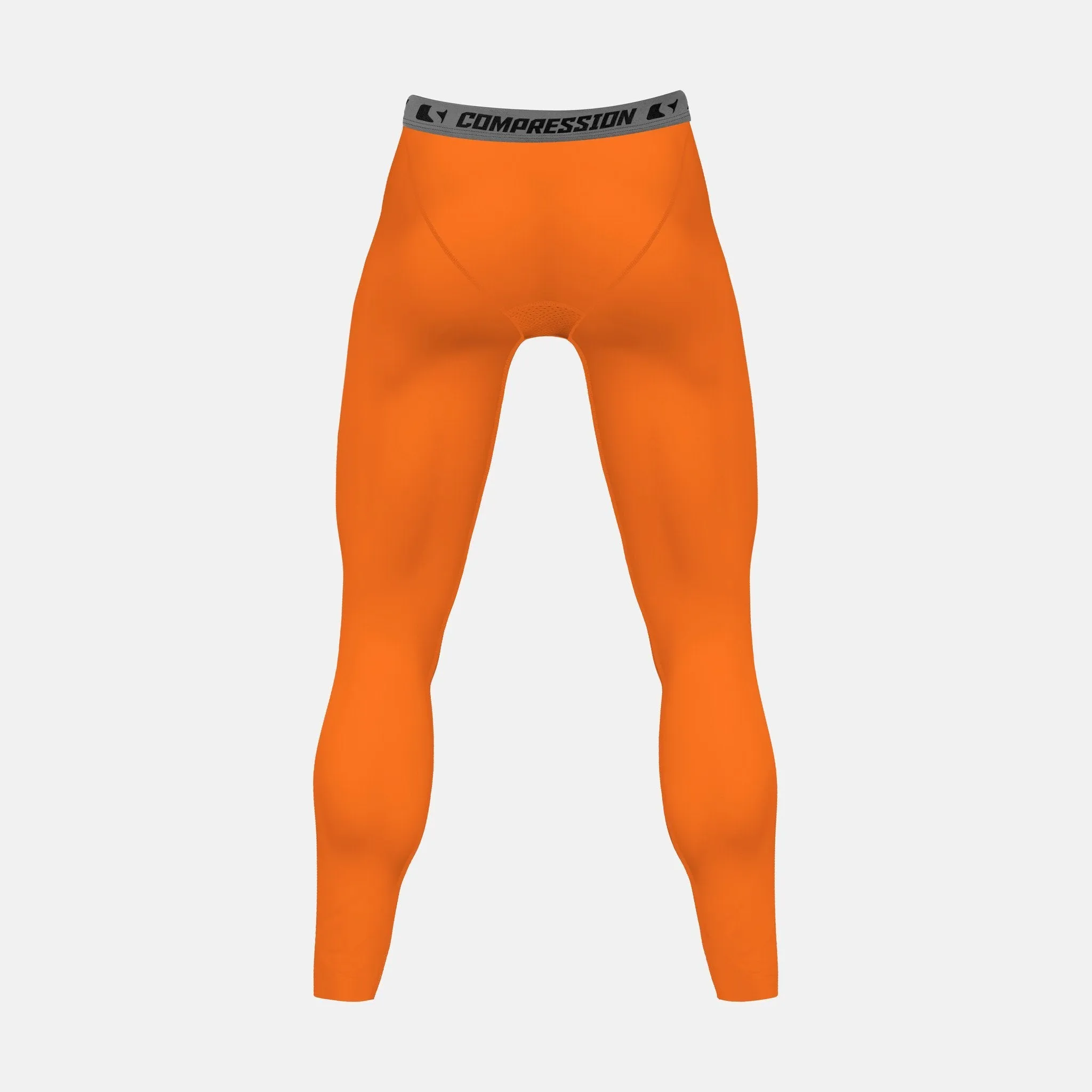 Hue Orange Solid Compression Tights / Leggings