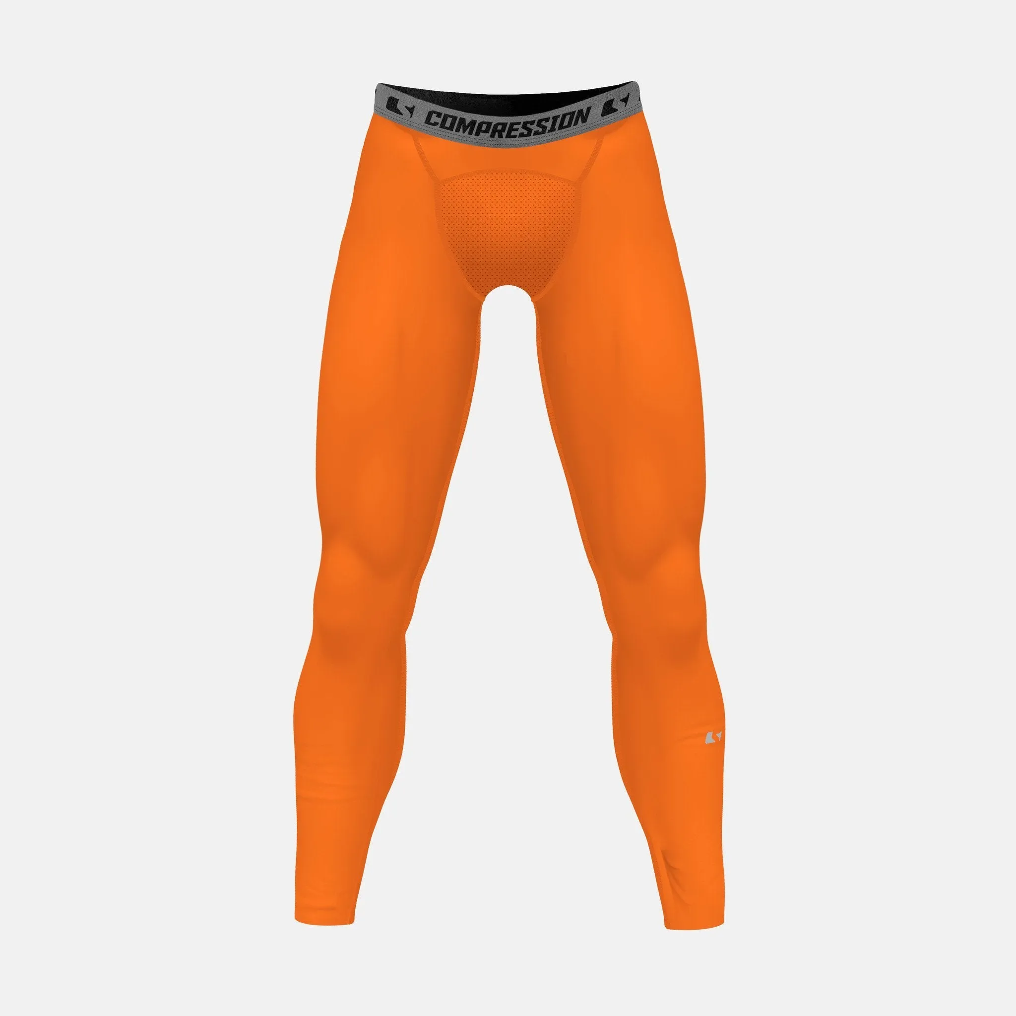 Hue Orange Solid Compression Tights / Leggings