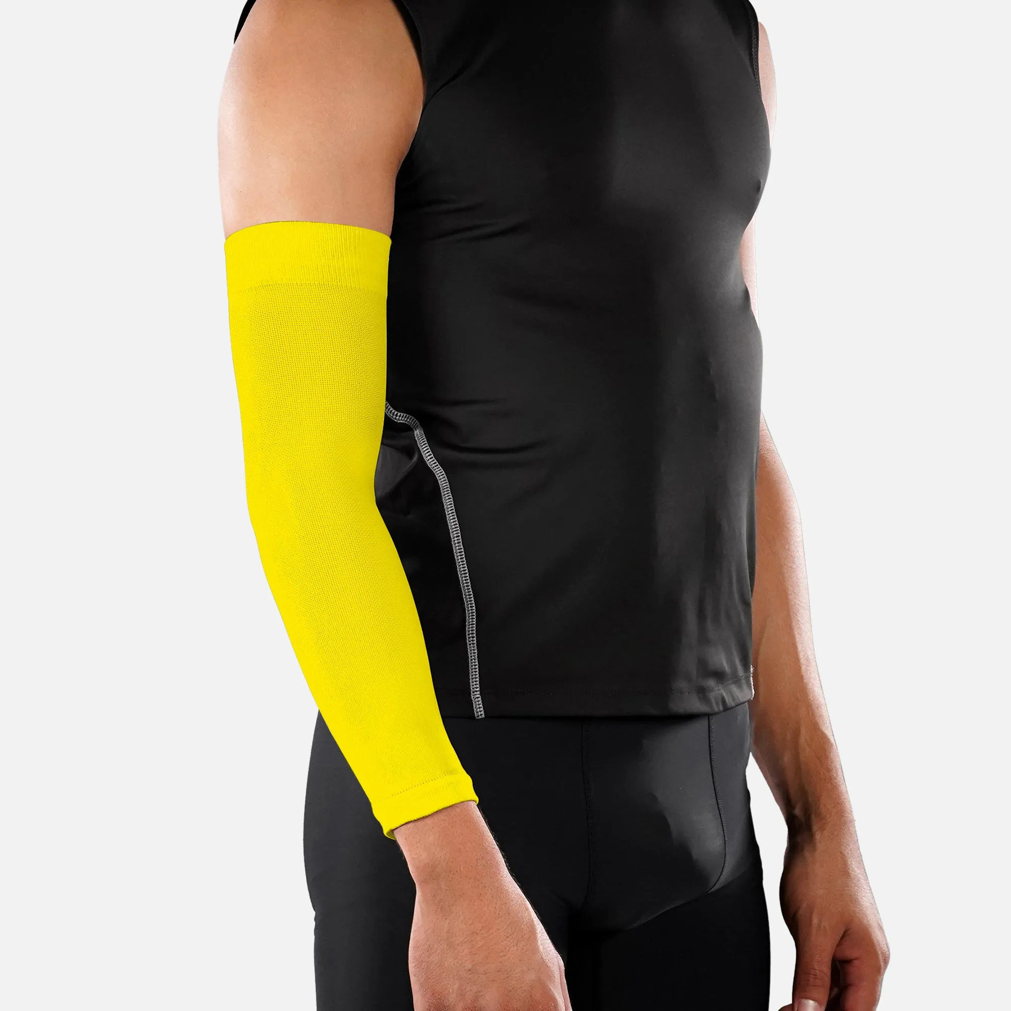 Hue Yellow One Size Fits All Baseball Arm Sleeve