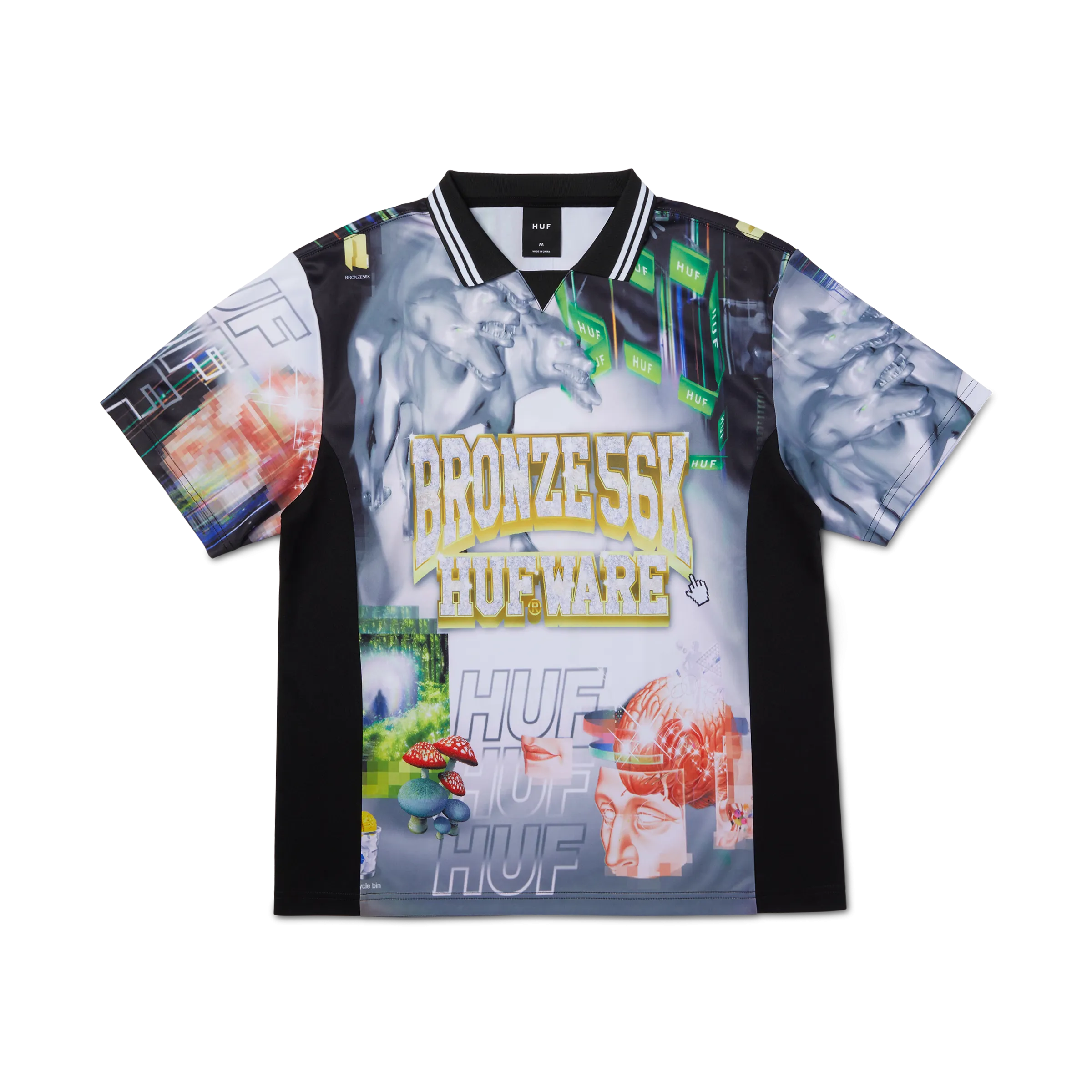 HUF X Bronze Glitched Soccer Jersey