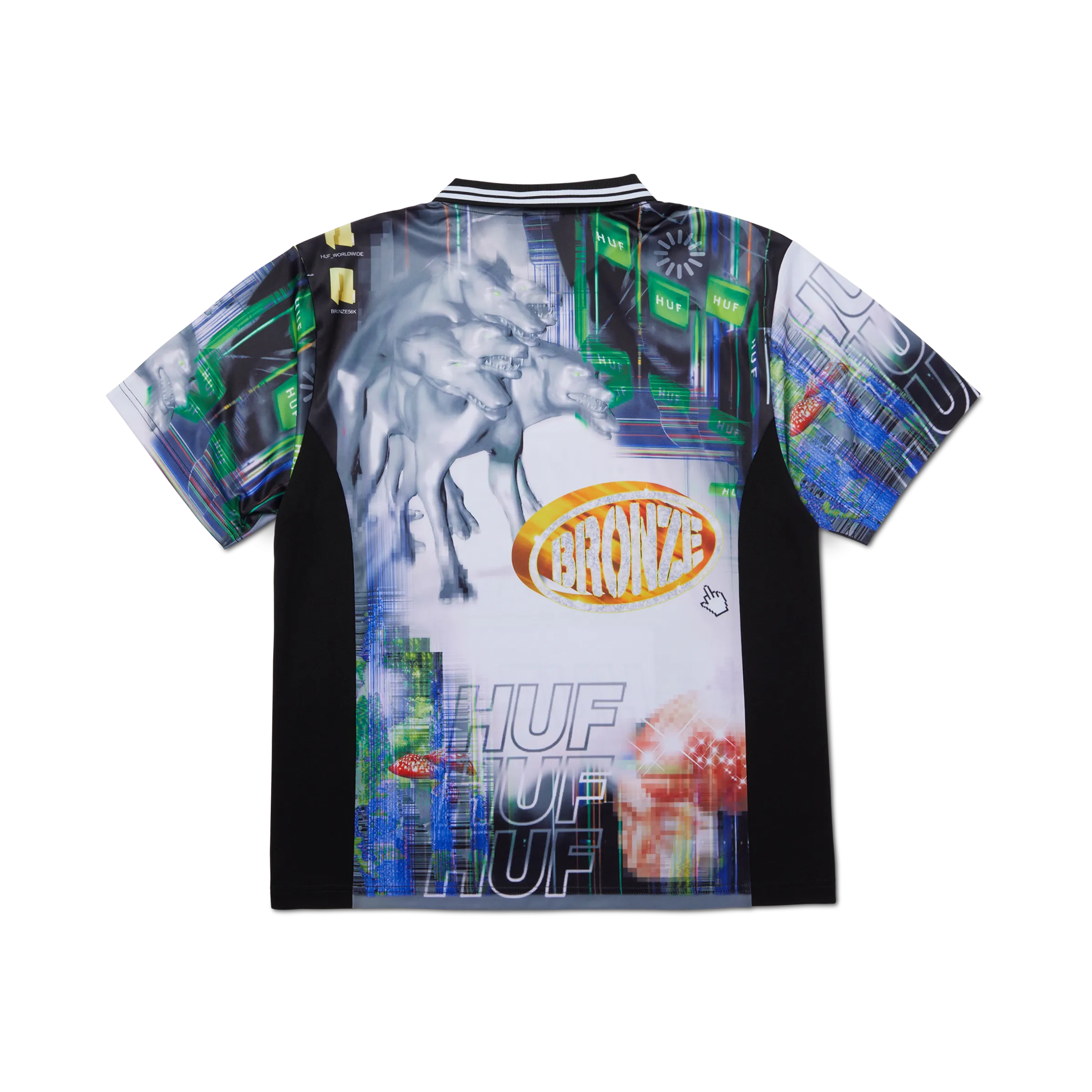 HUF X Bronze Glitched Soccer Jersey