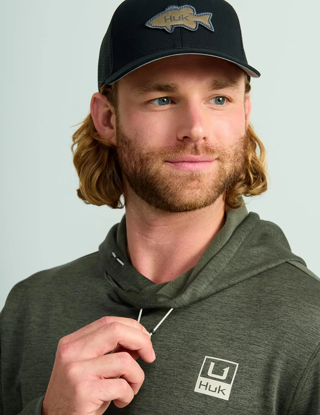HUK Men's Fleece, Performance Fishing Hoodie