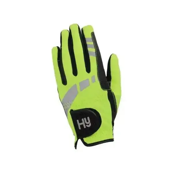Hy Equestrian Extreme Reflective Softshell Gloves Childs