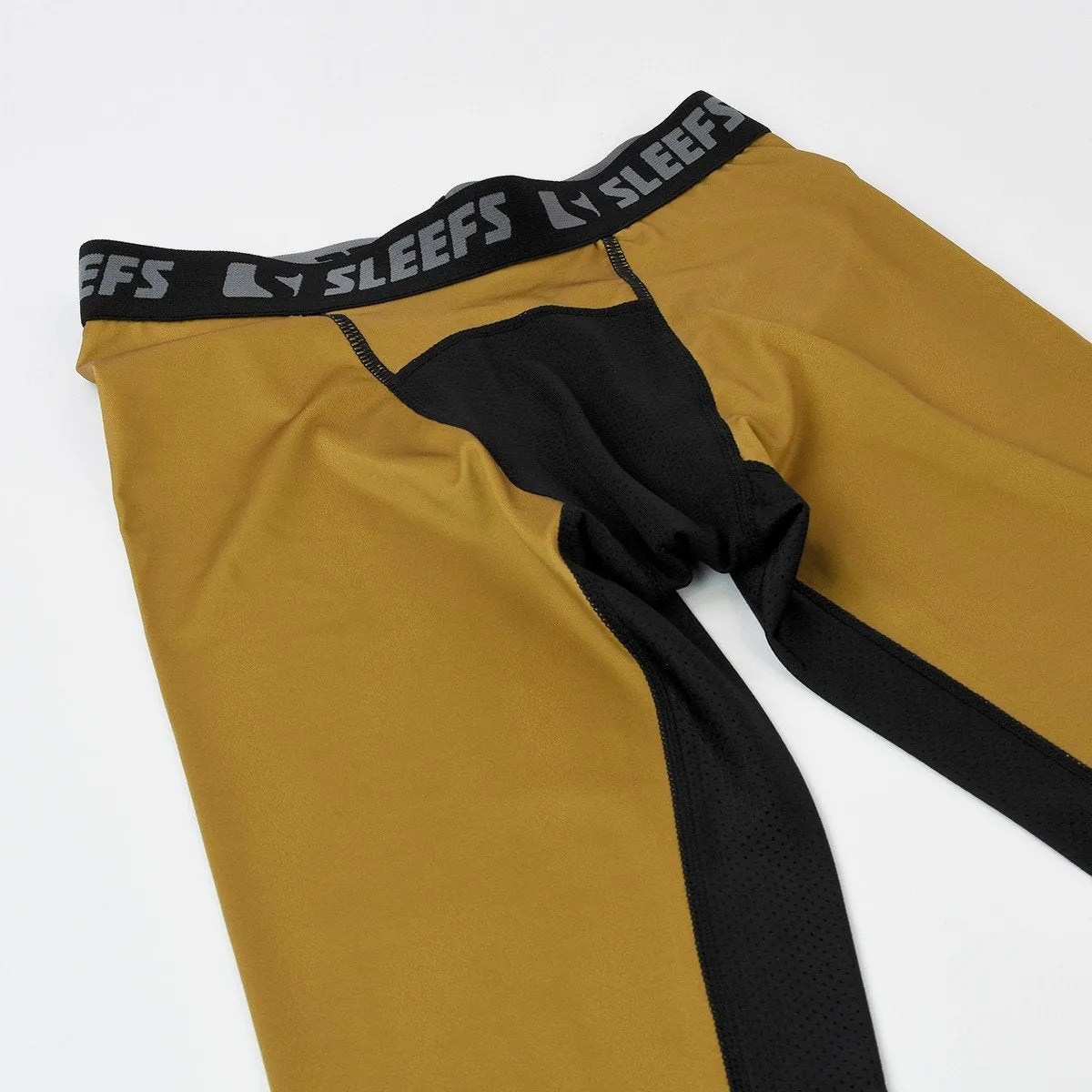 Icarus Gold and Black compression tights / leggings