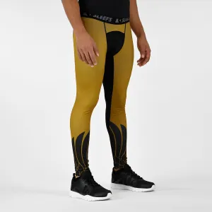 Icarus Gold and Black compression tights / leggings