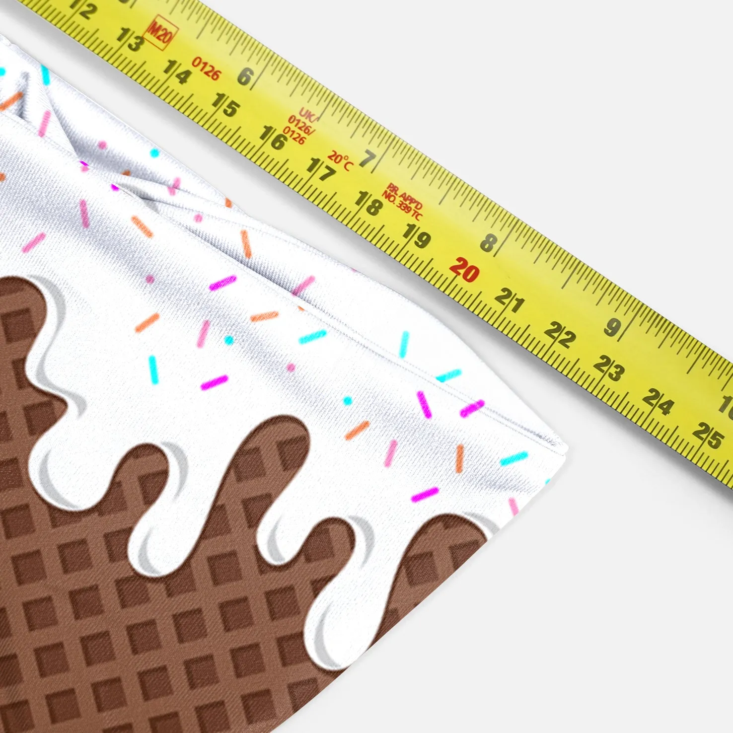 Ice Cream Cone White Headband