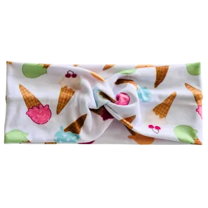 Ice Cream Cones Twisted - Workout Headband