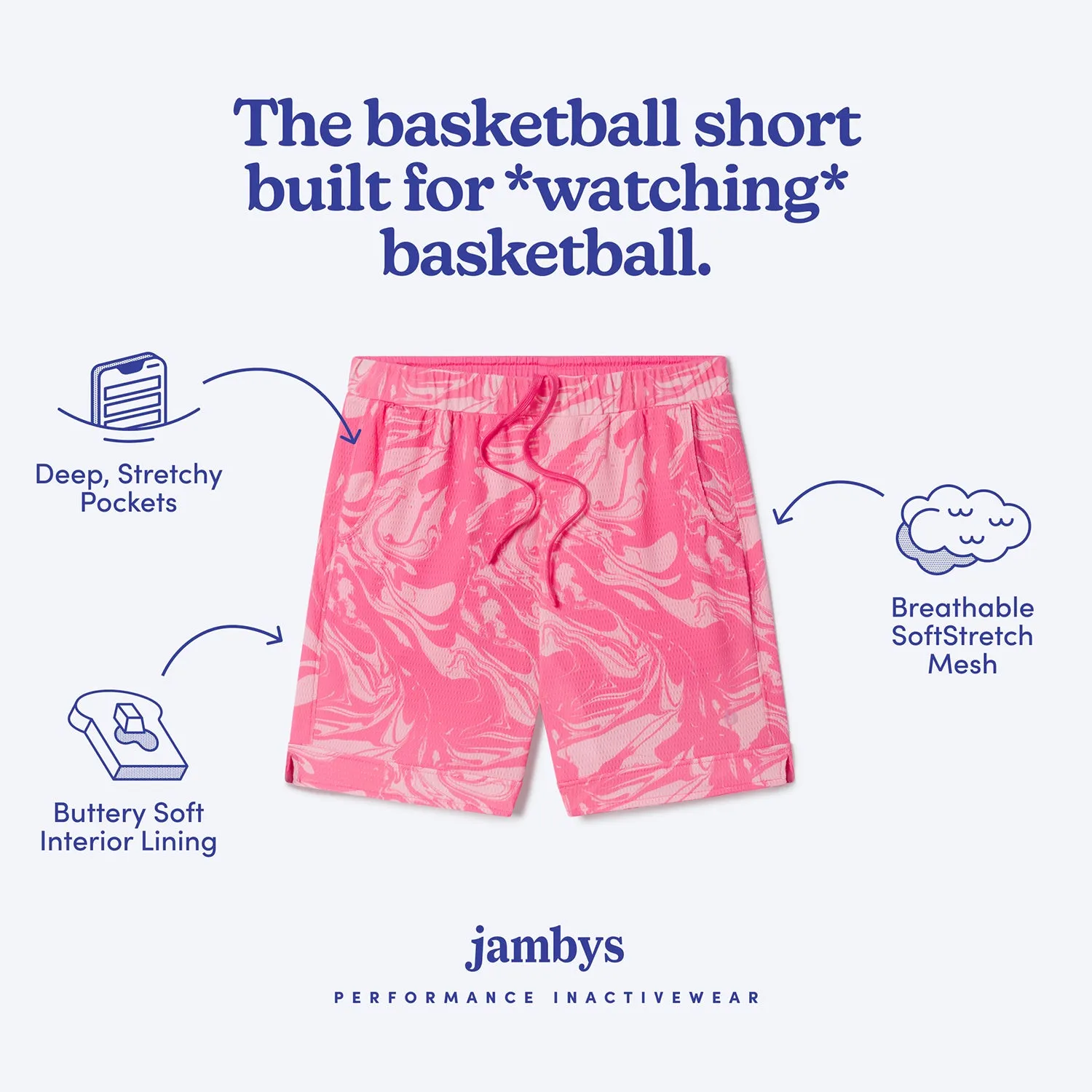 Ice Cream SoftStretch Basketball Shorts