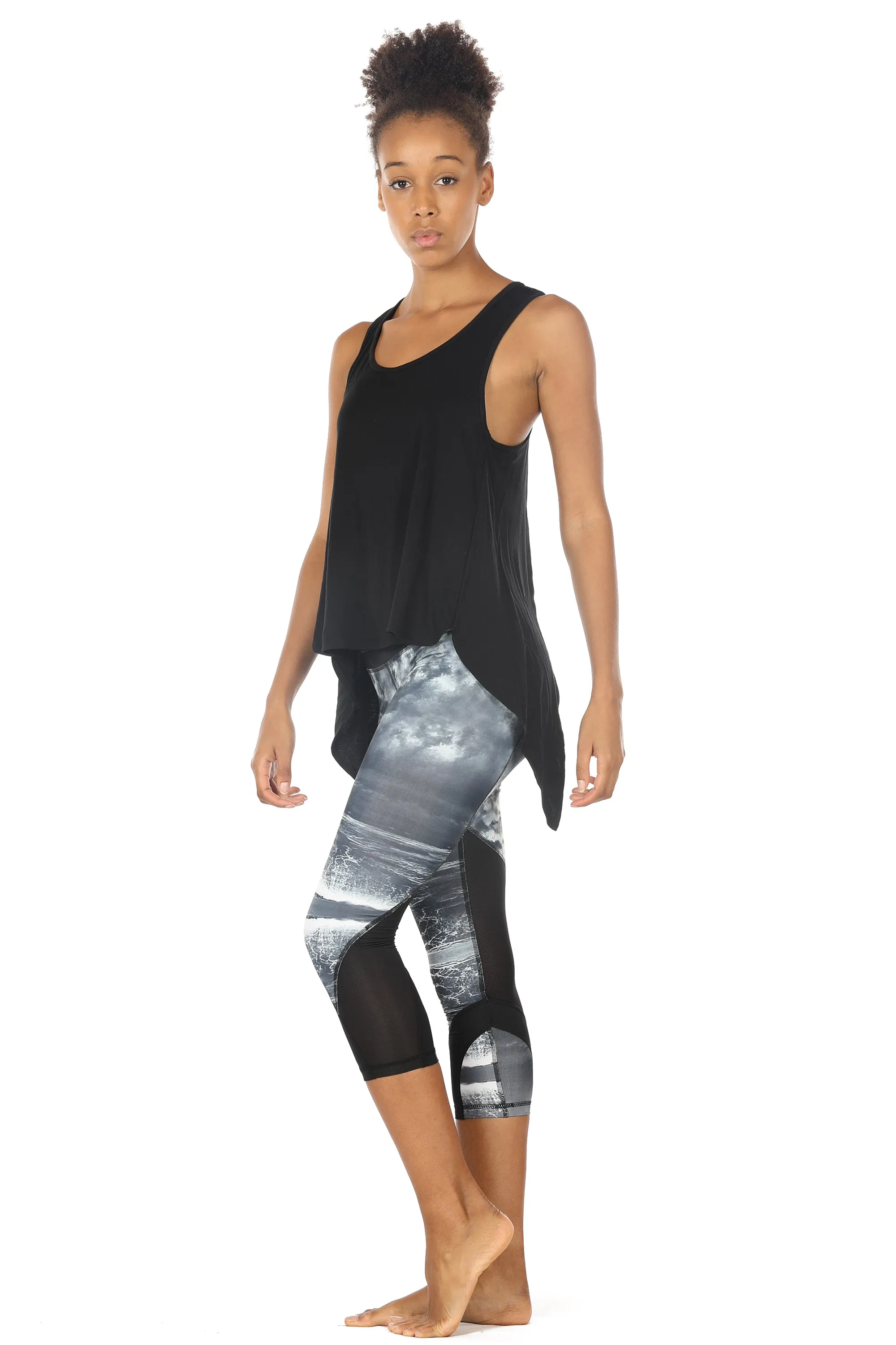 icyzone Sexy Yoga Tops Workout Clothes Racerback Tank Top for Sport Women