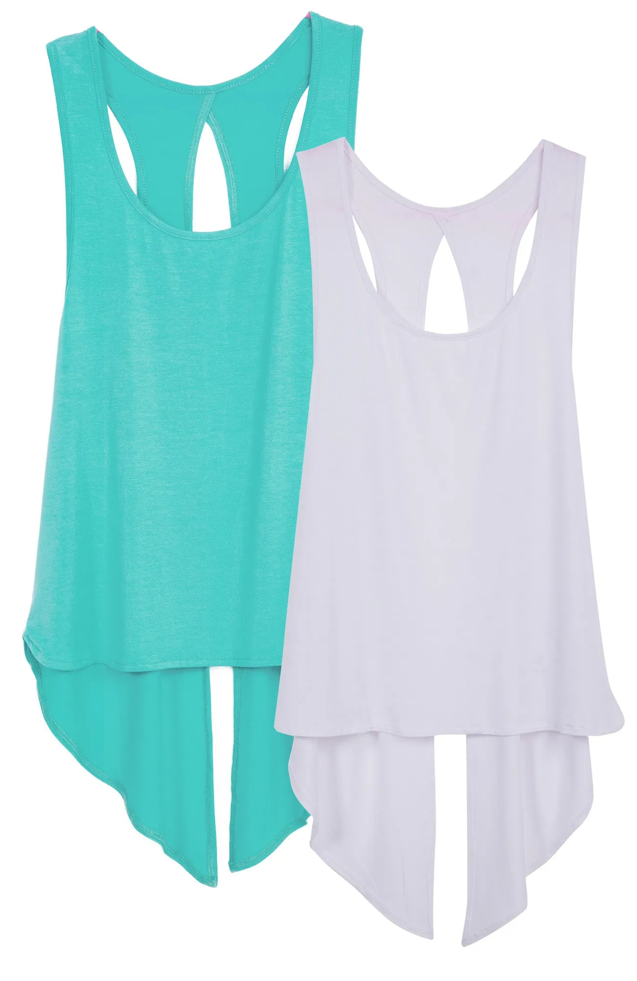icyzone Sexy Yoga Tops Workout Clothes Racerback Tank Top for Sport Women