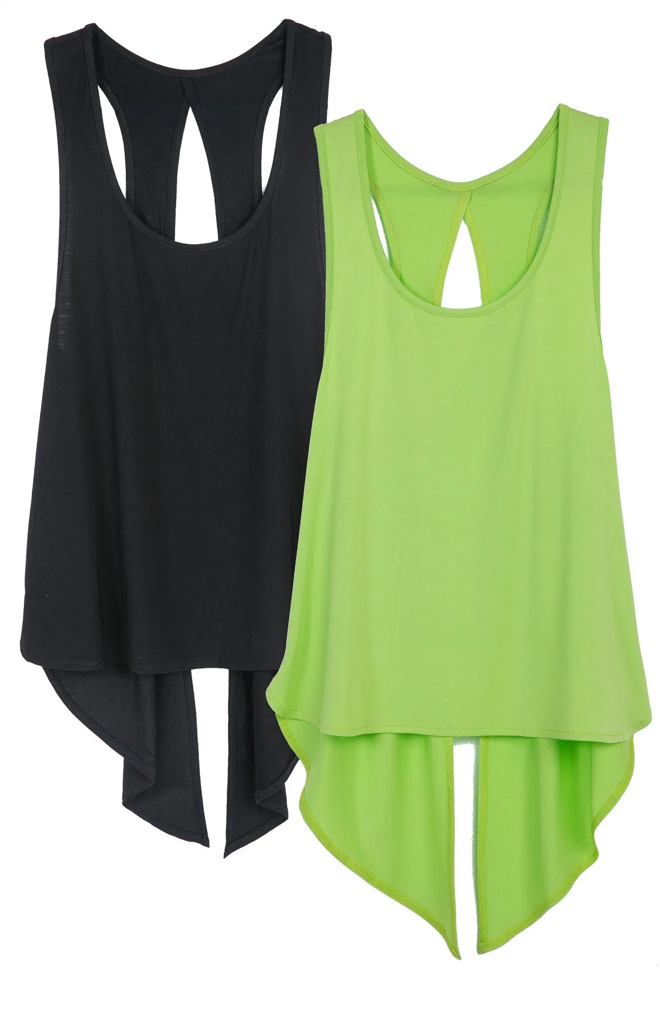 icyzone Sexy Yoga Tops Workout Clothes Racerback Tank Top for Sport Women