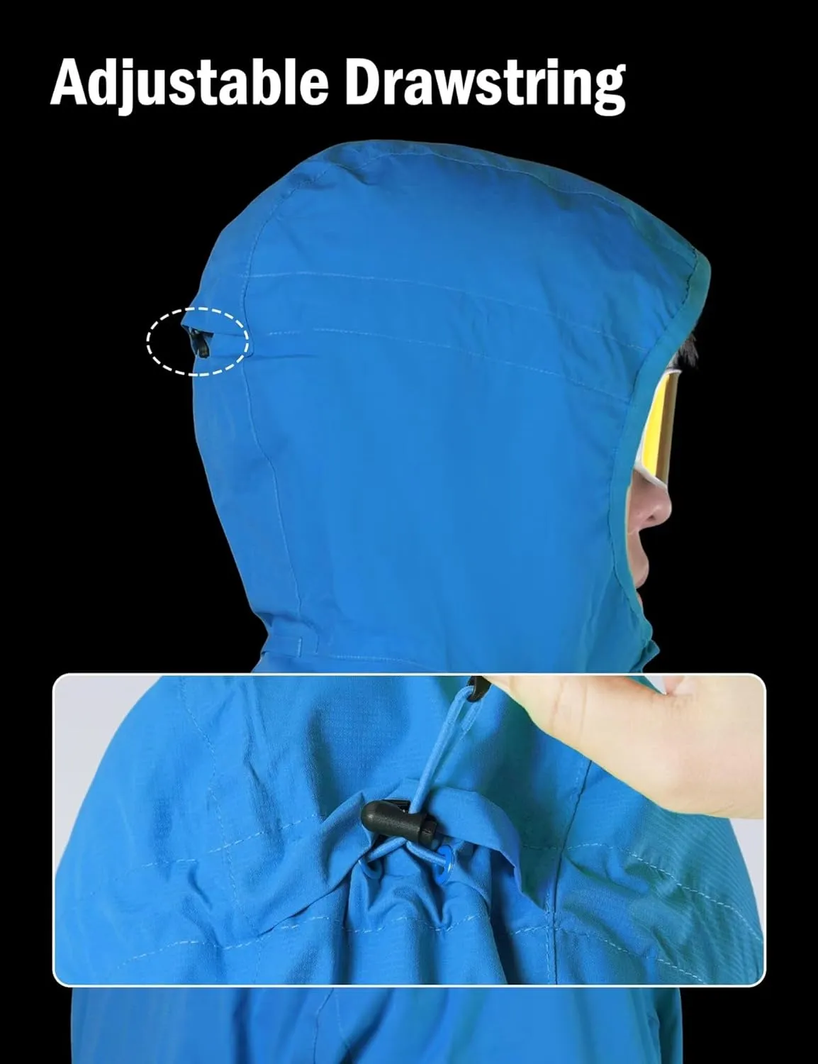 INBIKE Women's Cycling Rain Jackets Waterproof Windbreaker for Running Golf Hiking Camping Hooded Packable Coat