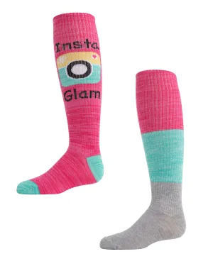 InstaGlam Knee High Socks 2-Pack