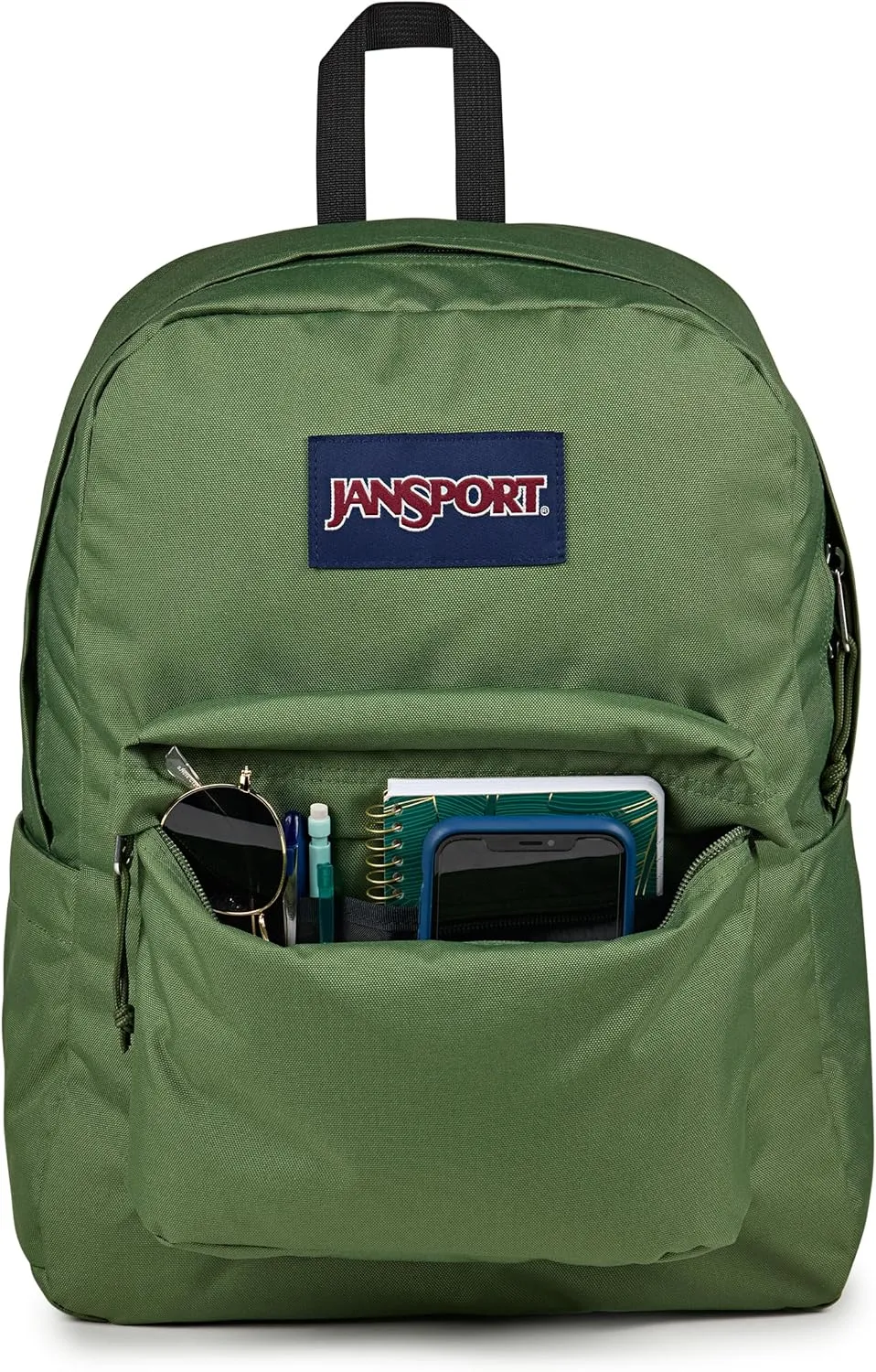 JanSport Superbreak Backpack - Durable, Lightweight Premium Backpack, Cargo Green