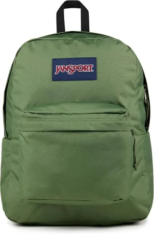 JanSport Superbreak Backpack - Durable, Lightweight Premium Backpack, Cargo Green