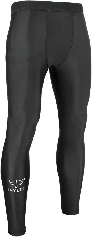 Jayefo Compression Pants Men - Rashguard Mens Compression Leggings for Workout, Gym, Boxing, MMA, BJJ, Basketball,Football