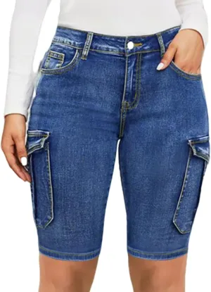 Jean Shorts for Women High Waisted Trendy Causal Stretchy Jean Shorts Womens High Waisted Stretchy with Pockets